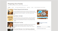 Desktop Screenshot of preparingyourfamily.com