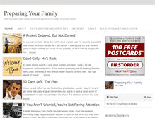 Tablet Screenshot of preparingyourfamily.com